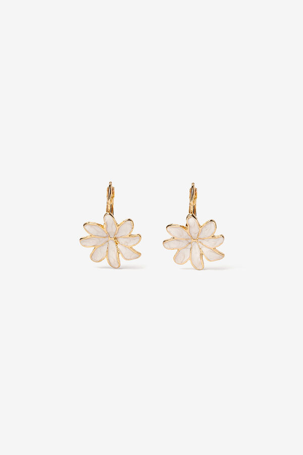Vilanova Pendientes Flor Esmaltada amarillo
