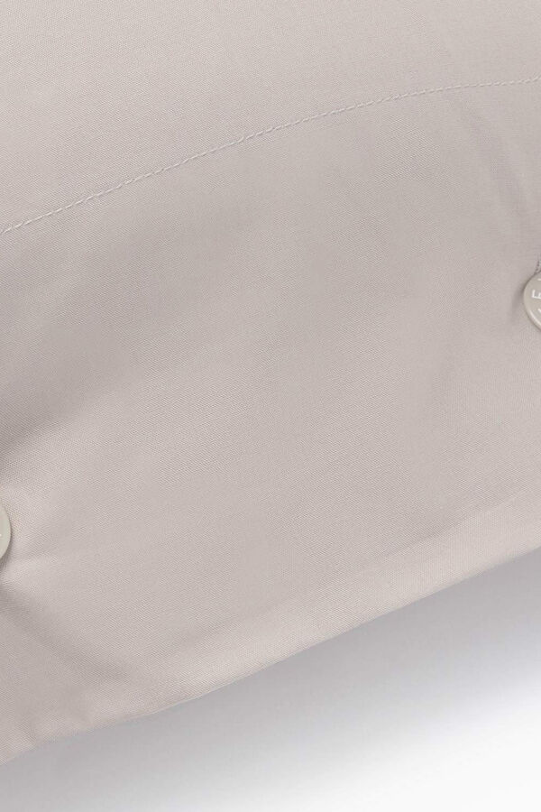 Textura Capa almofada algod&atilde;o percal. Cama 135-140 cm. bege
