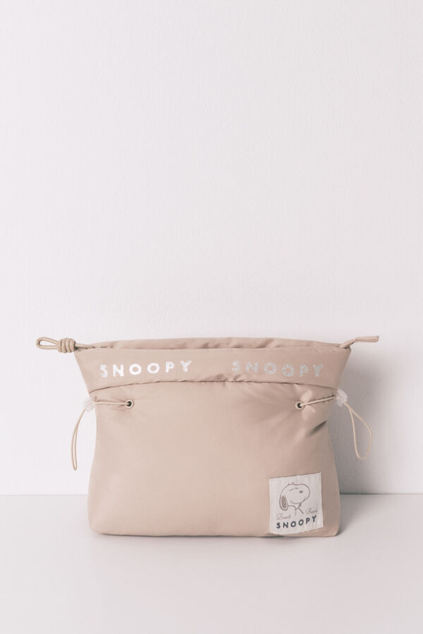 Women'secret Nécessaire média acolchoada bege Snoopy vison