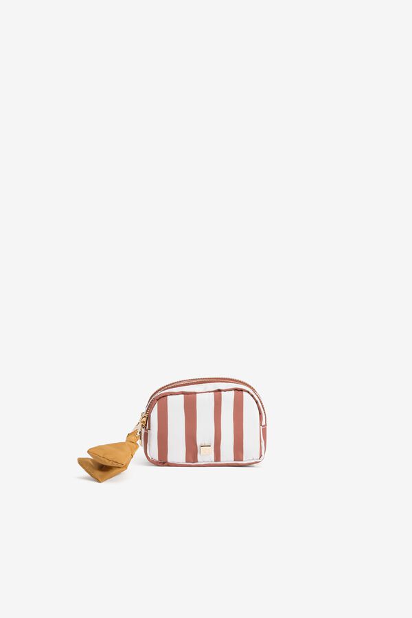 Vilanova Bolsa estampada em nylon vermelho