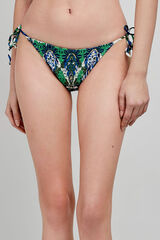 Gisela Cueca de biquíni com estampado tribal estampado