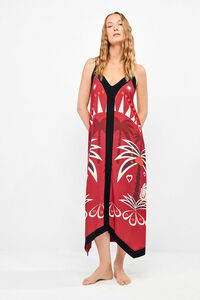 Gisela Vestido al&ccedil;as finas estampado &eacute;tnico in & out