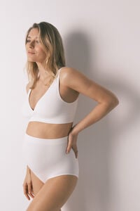Women'secret Cuecas de cintura alta maternity branco