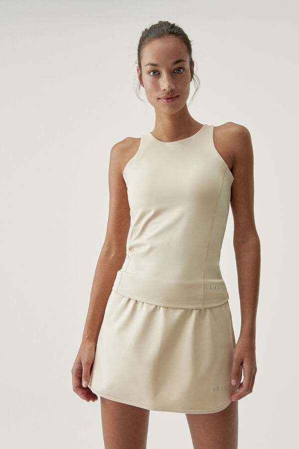 Born Living Yoga T-Shirt Gadea Oat Milk  beige