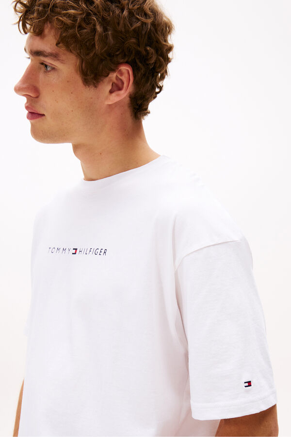 Tommy Hilfiger T-shirt com estampa de logo branco