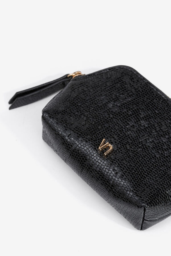 Vilanova Bolso Efecto Charol negro