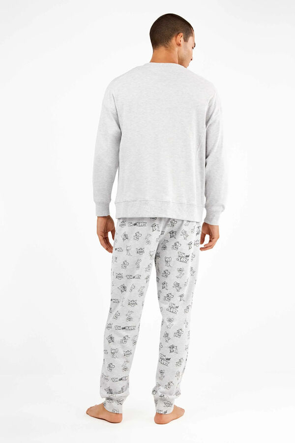 Gisela Conjunto de pijama malha Tom & Jerry cinzento