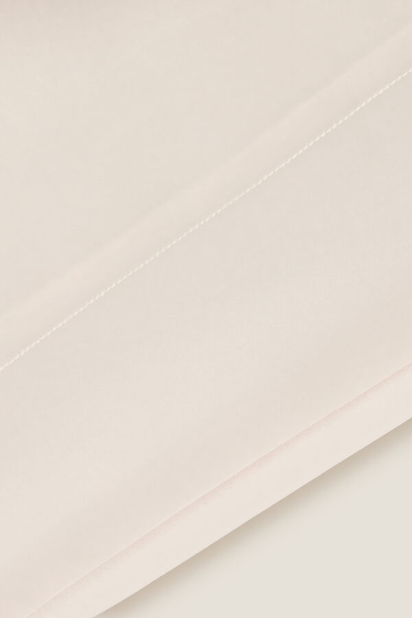 Textura Funda almohada seda y satén beige