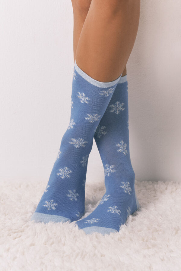 Women'secret Pacote com 6 meias longas de algod&atilde;o do Snoopy estampado