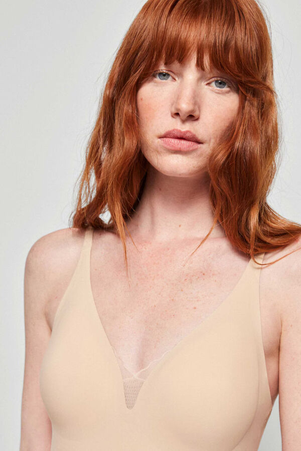 Gisela Invisible faux body without underwire nude