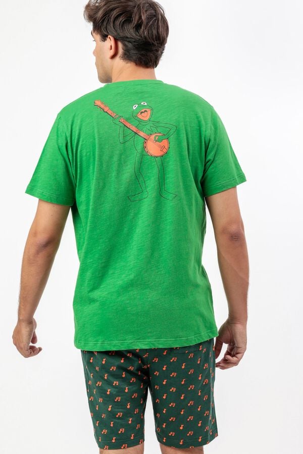 Admas Pijama curto Gustavo Muppets verde