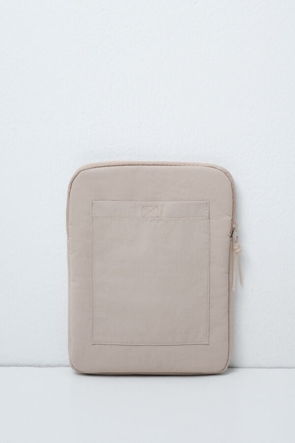 Women'secret Capa para tablet acolchoada bege cru