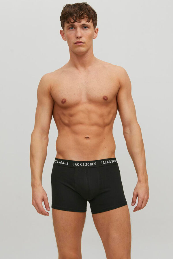 Jack & Jones Pack de 2 boxers lisos preto