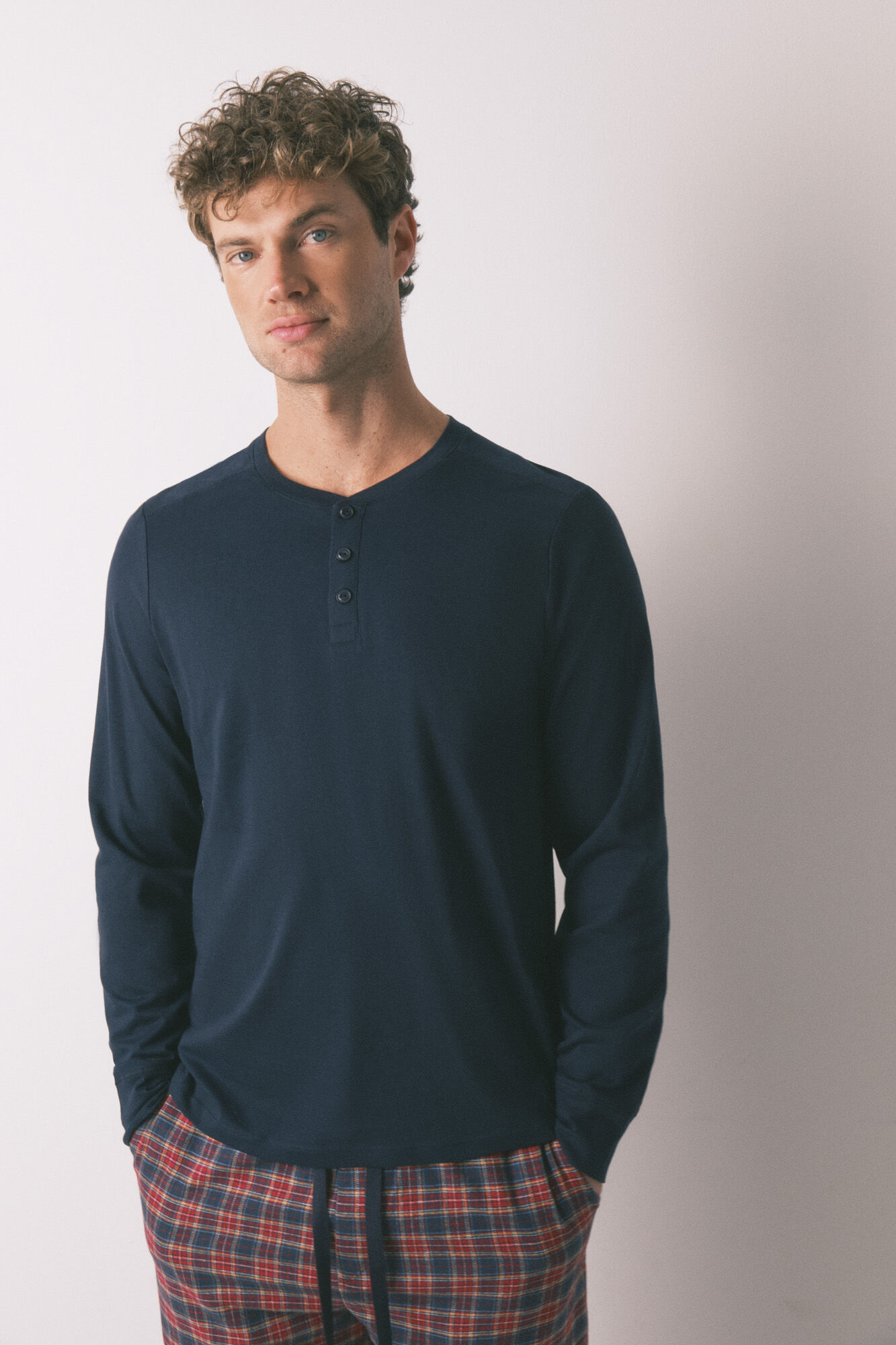 Women'secret Pijama masculino cuadros 100% algod&oacute;n