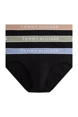 Tommy Hilfiger Pack de 3 Slip Algod&oacute;n negro