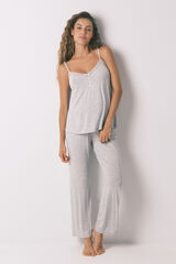 Women'secret Pijama Pijama capri "maternity" cinza soft touch cinzento