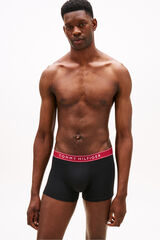 Tommy Hilfiger Pacote com 3 Boxers de Algod&atilde;o preto
