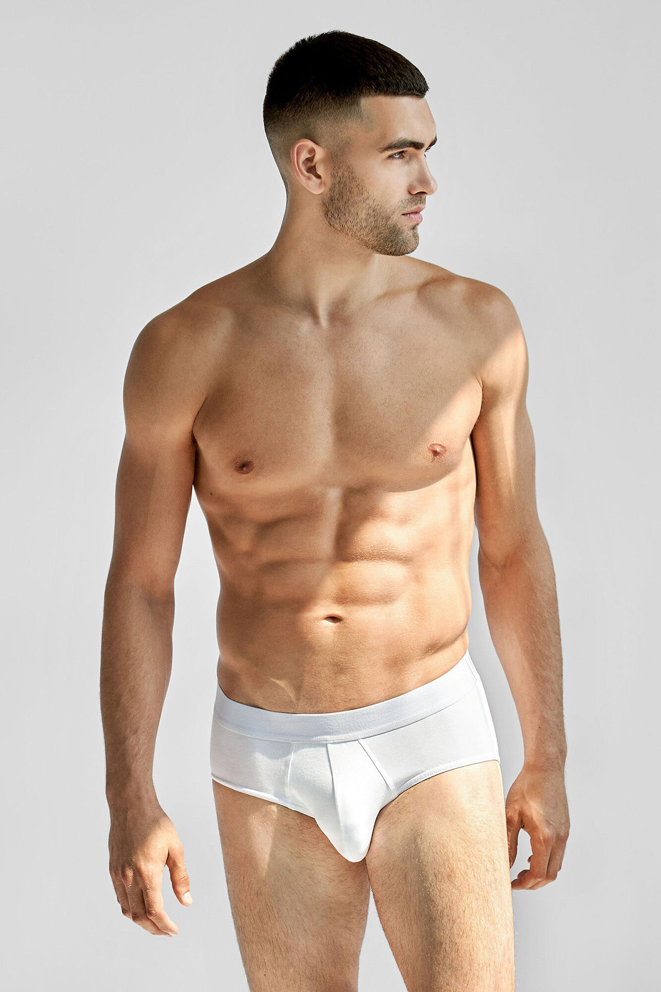 Bread & Boxers Pack de 3 cuecas brancas