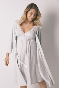 Women'secret Robe maternity com cinto cinza
