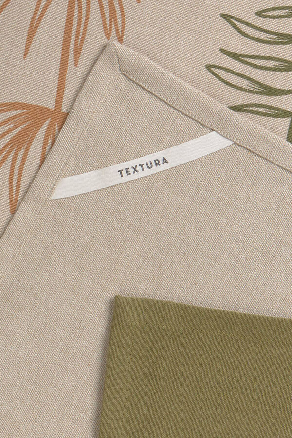 Textura Conjunto de folhas de pano de algodão bege