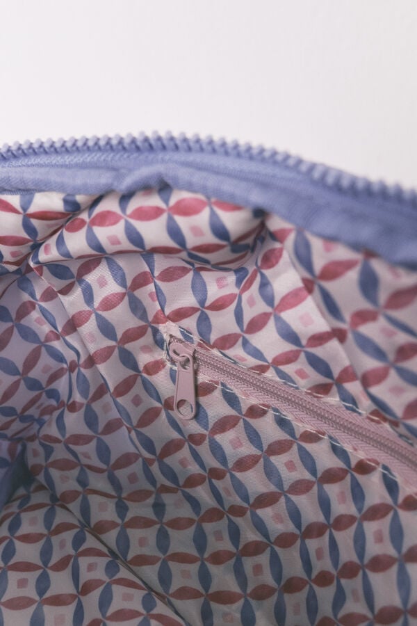 Women'secret Grande nécessaire acolchoada com strass azul  rosa