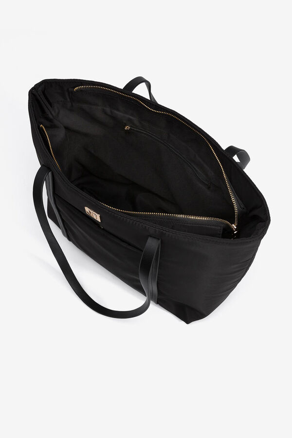 Vilanova Mala tote bag acolchoada preto