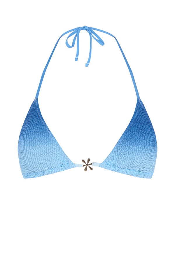 Women'secret Top biqu&iacute;ni cortina degrad&ecirc; azul azul