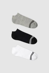 Pepe Jeans Pack 3 calcetines tobilleros  estampado