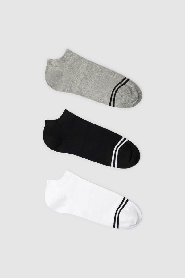 Pepe Jeans Pack 3 calcetines tobilleros  estampado