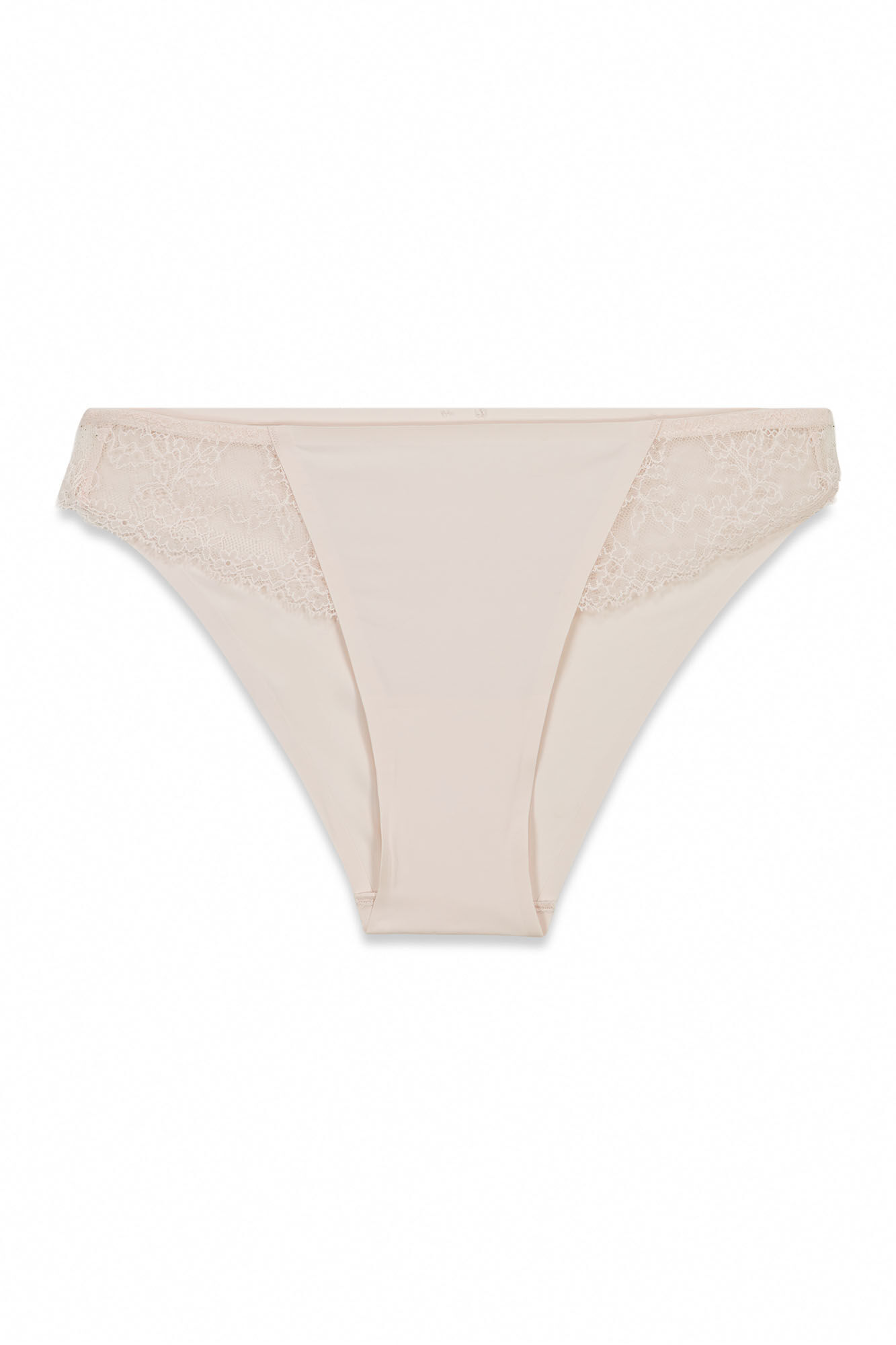 Women'secret Braga cl&aacute;sica microfibra y encaje rosa