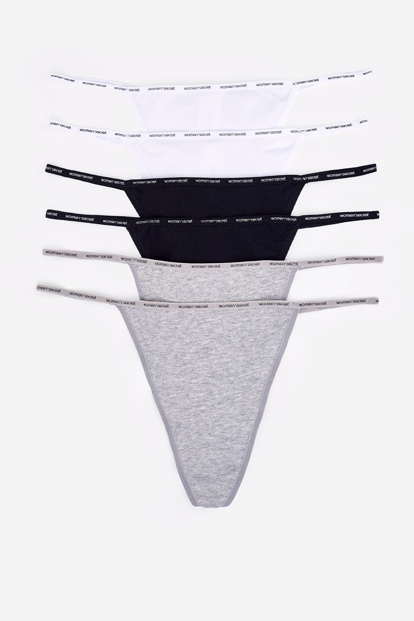 Women'secret Pack 6 bragas tangas de algod&oacute;n