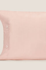 Textura Capa almofada algodão orgânico. Cama 80-90 cm. rosa
