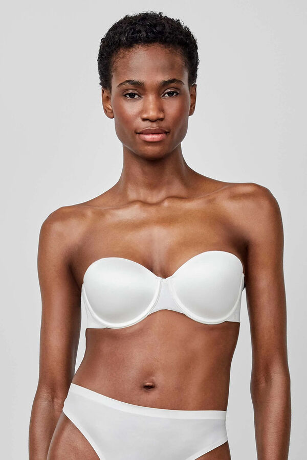 Gisela Sujetador bandeau marfil