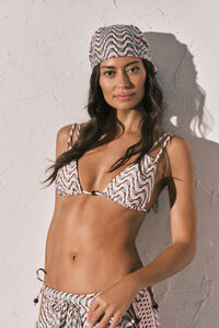 Women'secret Len&ccedil;o estampado geom&eacute;trico em algod&atilde;o