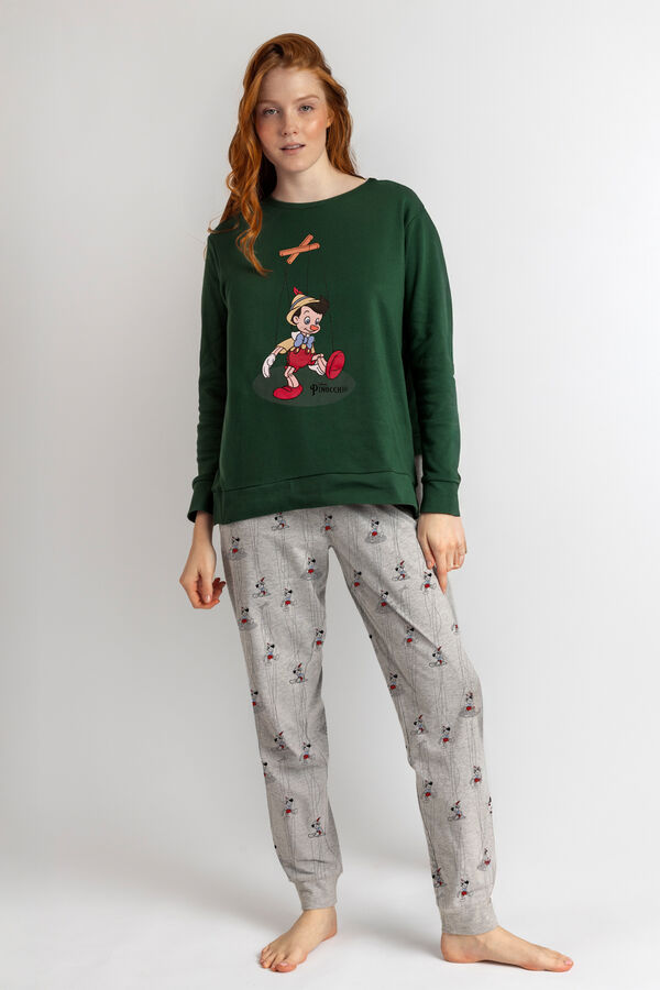 Admas Pijama Feminino Puppet Boy A verde