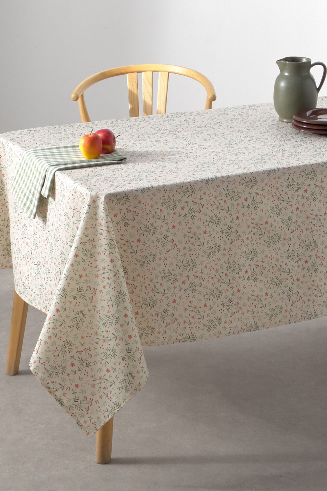 Textura Toalha de mesa resinada antimanchas com flores