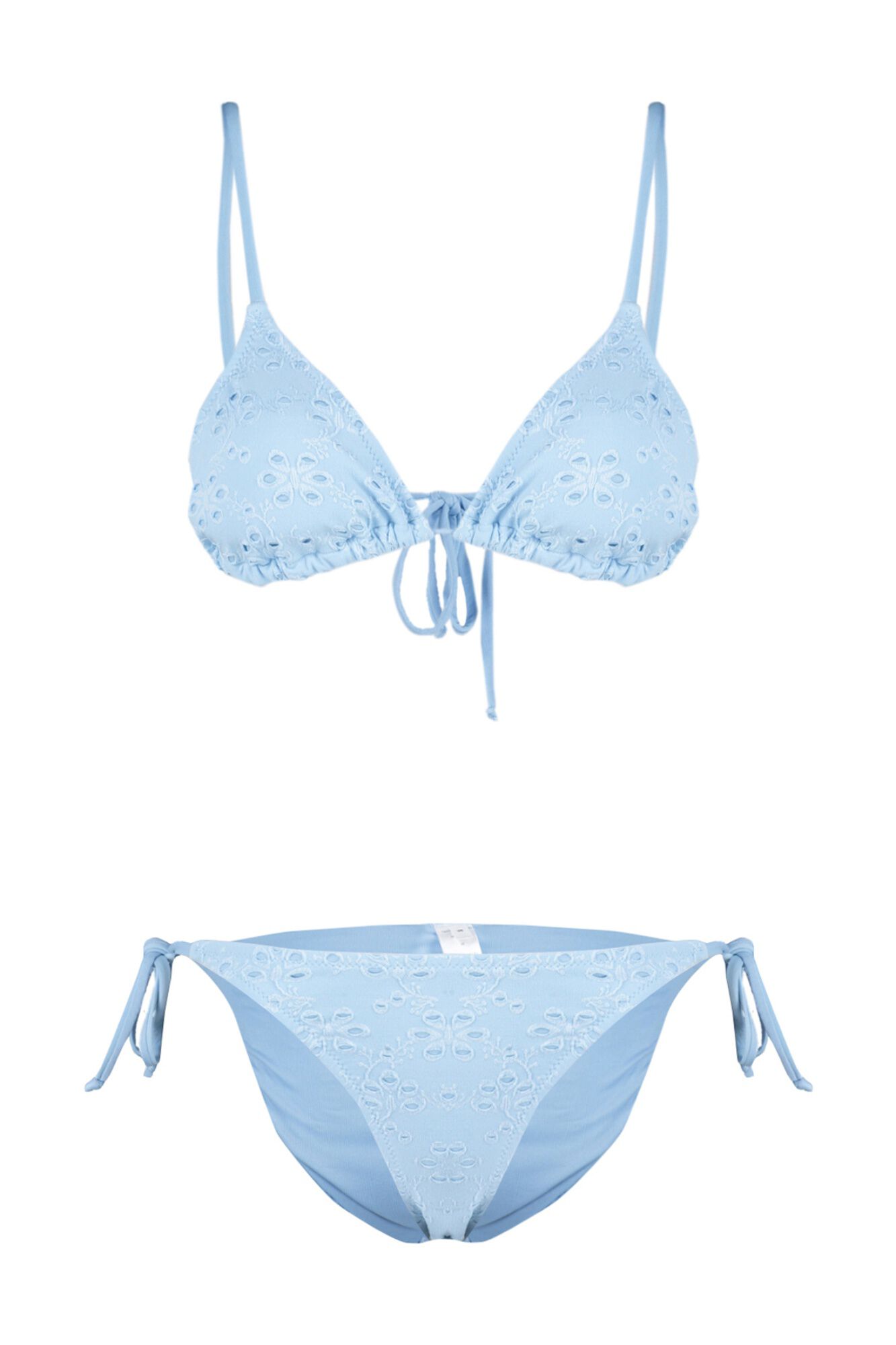 Trendyol Conjunto de biqu&iacute;ni triangular brocado