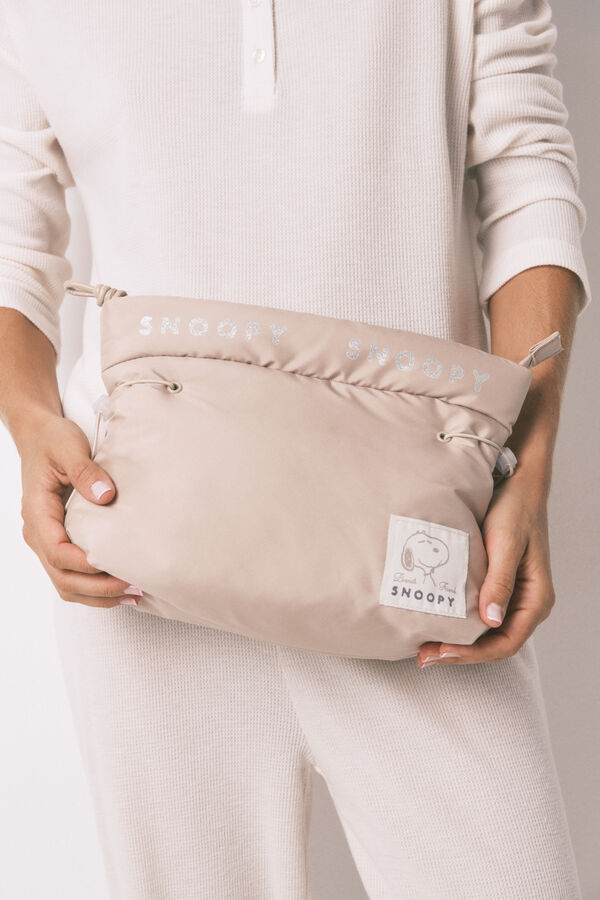 Women'secret Nécessaire média acolchoada bege Snoopy vison