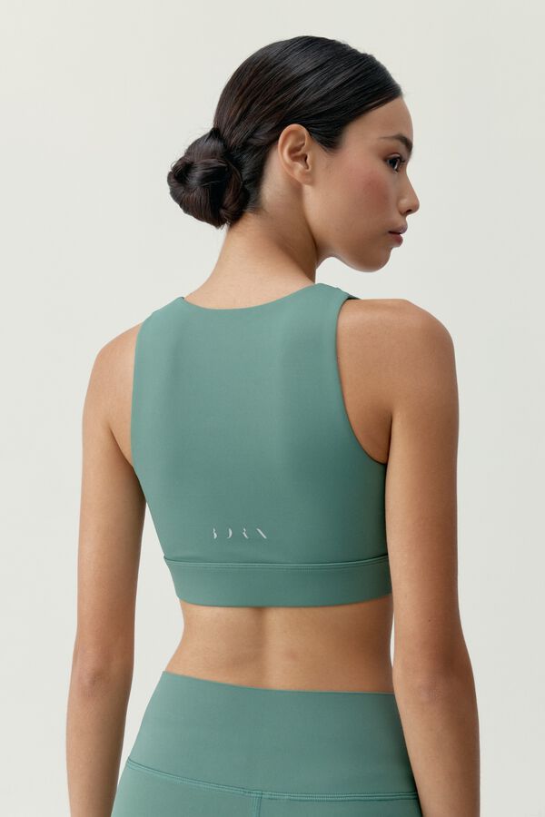 Born Living Yoga Top Elan verde tomilho verde