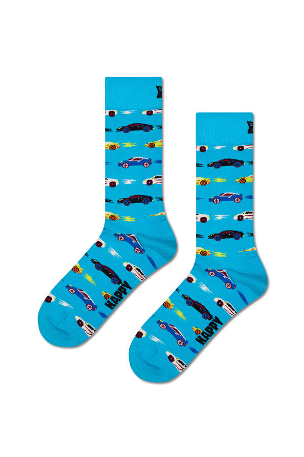 Happy Socks Pacote de 3 meias esportivas  cinzento