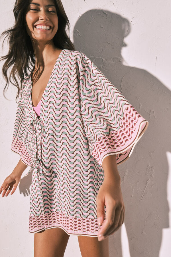 Women'secret T&uacute;nica curta estampado geom&eacute;trico estampado