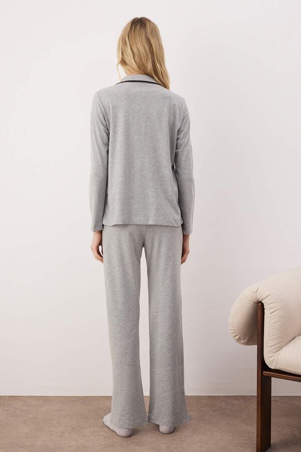 Trendyol Conjunto de pijama cinzento