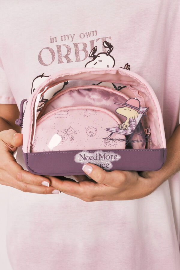 Women'secret Pack de 3 n&eacute;cessaires Snoopy estampado