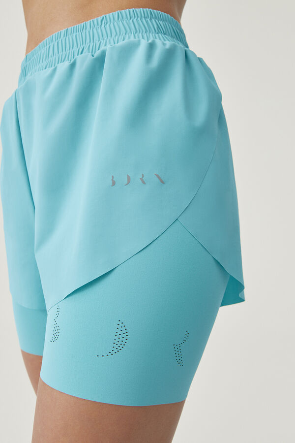 Short De Baño Mujer Short Wilson Talla CH Turquesa Bodega