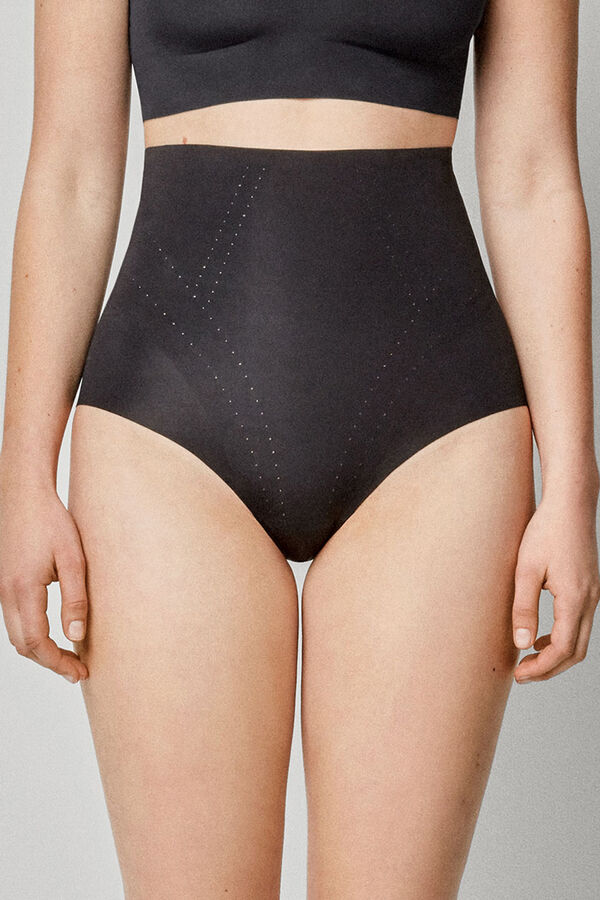 Gisela High-waist slimming panty with reinforcement black
