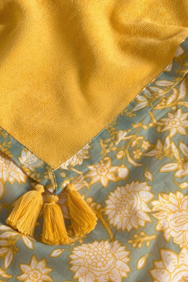 Textura Toalha de praia em tecido e turco verde