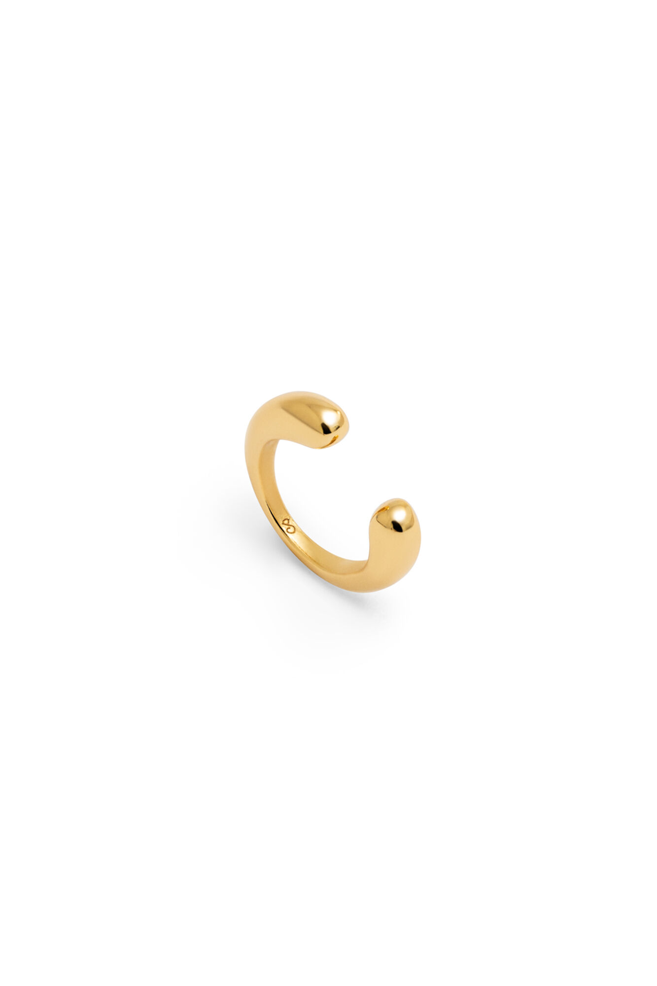 Singularu Pendiente Suelto Ear Cuff Gota Plata Ba&ntilde;o Oro