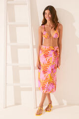 Women'secret Pareo midi textura tropical estampado