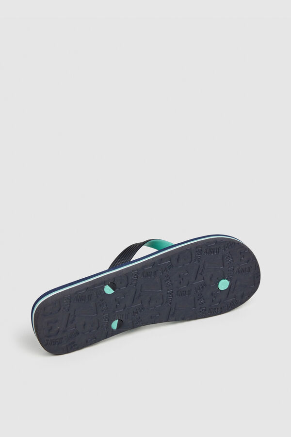 Pepe Jeans Chinelos de riscas multicolor cinzento