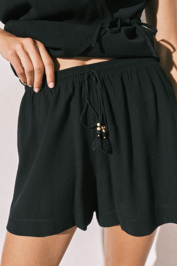 Women'secret Conjunto colete e cal&ccedil;&otilde;es preto preto